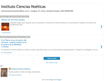 Tablet Screenshot of institutocienciasnoeticas.blogspot.com