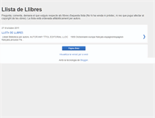 Tablet Screenshot of llistadellibres.blogspot.com