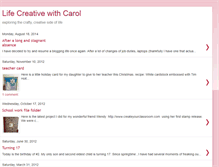 Tablet Screenshot of lifecreativewithcarol.blogspot.com