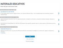 Tablet Screenshot of materiales-educativos.blogspot.com