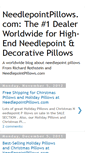 Mobile Screenshot of needlepointpillows.blogspot.com