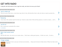 Tablet Screenshot of getintoradio.blogspot.com