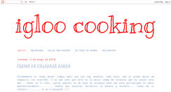 Desktop Screenshot of igloocooking.blogspot.com