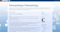 Desktop Screenshot of humanologie-humanology.blogspot.com