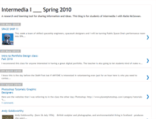 Tablet Screenshot of intermediaspring2010.blogspot.com