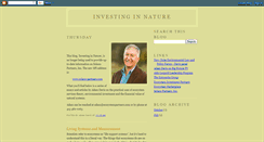 Desktop Screenshot of investinnature.blogspot.com
