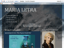 Tablet Screenshot of marialetra.blogspot.com