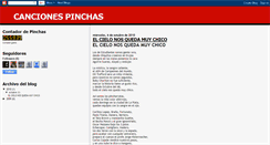 Desktop Screenshot of cancionespinchas.blogspot.com