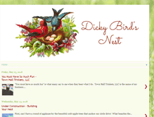 Tablet Screenshot of dickybirdsnest.blogspot.com