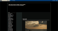Desktop Screenshot of beachsunsetwallpaper.blogspot.com