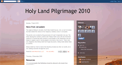 Desktop Screenshot of holylandpilgrimage2010.blogspot.com