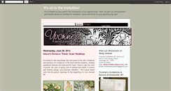 Desktop Screenshot of invitationsbyyvonne.blogspot.com