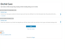 Tablet Screenshot of orchids-care.blogspot.com