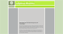 Desktop Screenshot of cellphone-directory.blogspot.com