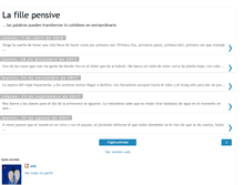 Tablet Screenshot of lafillepensive.blogspot.com