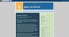 Desktop Screenshot of gentefoihorrivel.blogspot.com