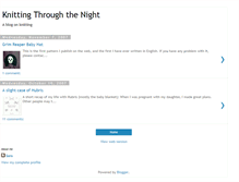 Tablet Screenshot of knittingthroughthenight.blogspot.com