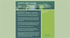 Desktop Screenshot of caregivingcrossroads.blogspot.com