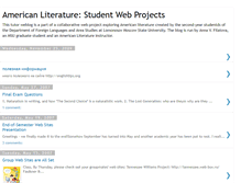 Tablet Screenshot of american-literature-projects.blogspot.com