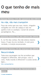 Mobile Screenshot of oquetenhodemaismeu.blogspot.com