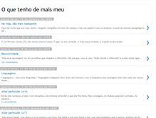 Tablet Screenshot of oquetenhodemaismeu.blogspot.com