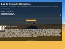 Tablet Screenshot of alexandredamasceno.blogspot.com