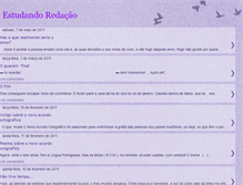 Tablet Screenshot of estudandoredacao.blogspot.com