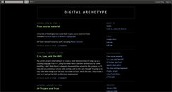 Desktop Screenshot of digitalarchetype.blogspot.com
