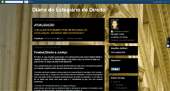 Desktop Screenshot of diariodoestagiariodedireito.blogspot.com