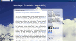 Desktop Screenshot of himalayanfoundationnepal.blogspot.com