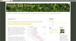 Desktop Screenshot of algaeenergy.blogspot.com