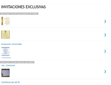 Tablet Screenshot of invitacionesexclusivasbyross.blogspot.com