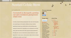 Desktop Screenshot of informatiicelulestem.blogspot.com