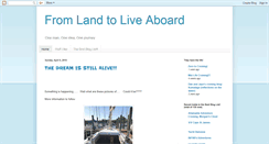 Desktop Screenshot of from-land-to-liveaboard.blogspot.com