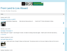 Tablet Screenshot of from-land-to-liveaboard.blogspot.com