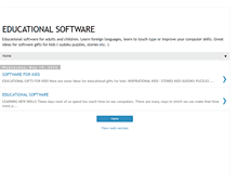 Tablet Screenshot of educationalsoftware-giftideas.blogspot.com