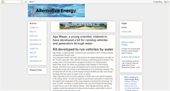 Desktop Screenshot of green-energies.blogspot.com