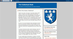 Desktop Screenshot of clutterbuckorg.blogspot.com