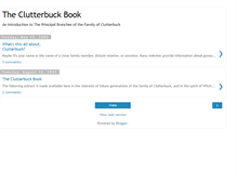 Tablet Screenshot of clutterbuckorg.blogspot.com