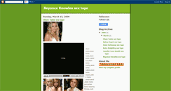 Desktop Screenshot of beyoncemia.blogspot.com