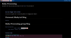 Desktop Screenshot of learning-ruby-processing.blogspot.com