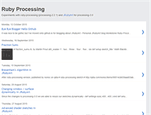 Tablet Screenshot of learning-ruby-processing.blogspot.com