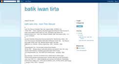 Desktop Screenshot of batikiwantirta.blogspot.com