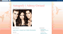 Desktop Screenshot of moje-autografy-adresy.blogspot.com