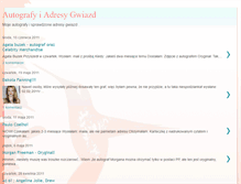 Tablet Screenshot of moje-autografy-adresy.blogspot.com