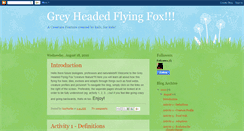 Desktop Screenshot of flyingfoxcreaturefeature.blogspot.com