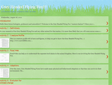 Tablet Screenshot of flyingfoxcreaturefeature.blogspot.com