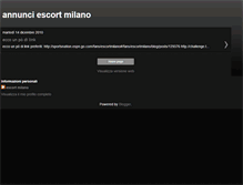 Tablet Screenshot of annunci-escort-milano.blogspot.com