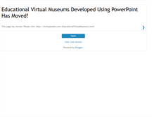 Tablet Screenshot of educationalvirtualmuseums.blogspot.com