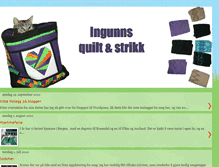 Tablet Screenshot of ingunnsquiltogstrikk.blogspot.com